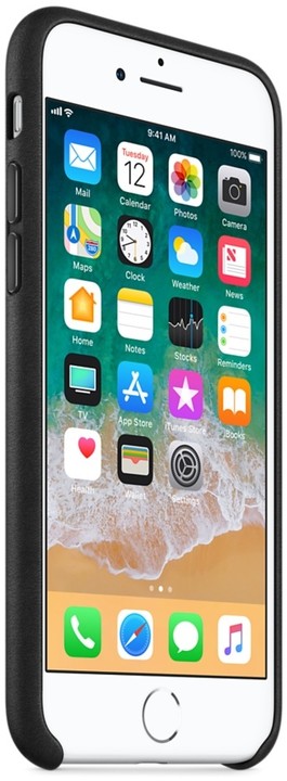 Apple kožený kryt na iPhone 8/7, černá_905696742