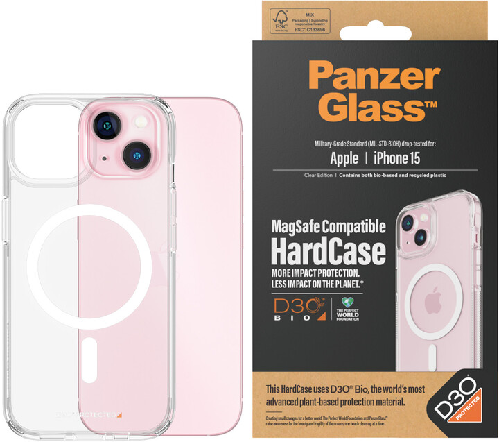 PanzerGlass ochranný kryt HardCase MagSafe D3O pro Apple iPhone 15_1942095477