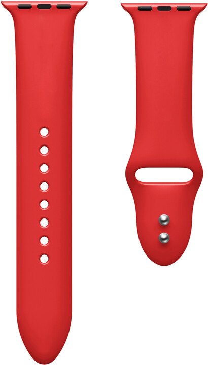 MAX silikonový řemínek pro Apple Watch 4/5, 40mm, červená_1643376601