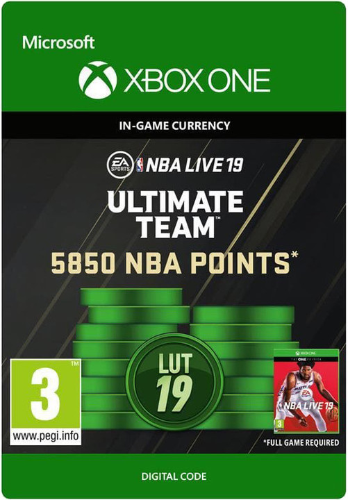 NBA Live 19 - 5850 NBA Points (Xbox ONE) - elektronicky_688794561
