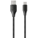 Forever CORE datový kabel micro USB, 3A, 1,5m, textilní, černá