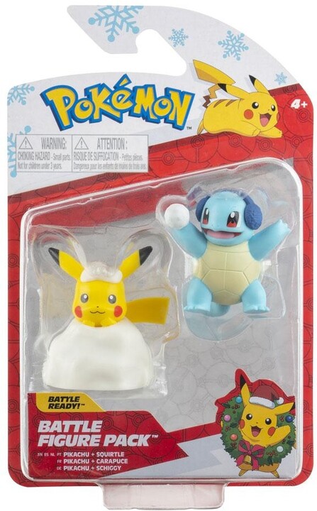 Figurka Pokémon - Pikachu and Squirtle Holiday (Battle Figure Pack)_1543286173
