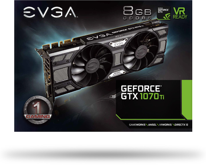 EVGA GeForce GTX 1070 Ti SC Gaming, 8GB GDDR5_1212677671
