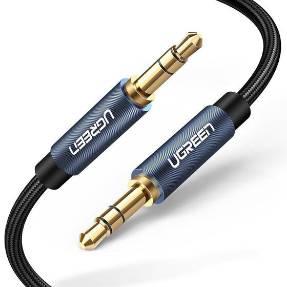 UGREEN kabel 3.5mm jack (M/M), opletený, 3m, modrá_597865868