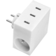 USBEPower HIDE Power Hub charger 3USB/2plugs, bílá