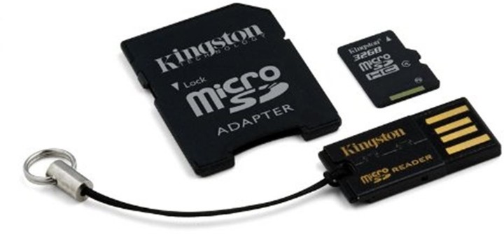 Kingston Micro SDHC 32GB Class 4 + SD adaptér + USB čtečka_1735688975