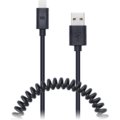 CONNECT IT Wirez Apple Lightning - USB spirálový flexibilní kabel, 1,2 m, černý_986181586