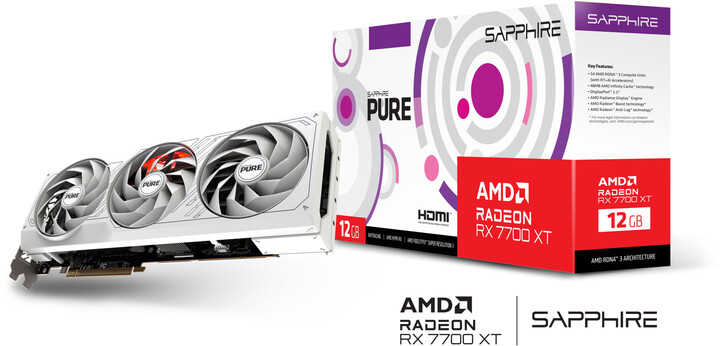 Sapphire PURE AMD Radeon™ RX 7700 XT GAMING OC 12GB, 12GB GDDR6_1370625204