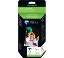 HP Q8848EE, barevná, č. 351XL + 140 ks 10x15 cm photo paper_1308161852