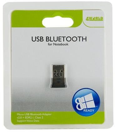 4World USB Bluetooth adaptér v2.0 + EDR2.1, Class 2_875842093