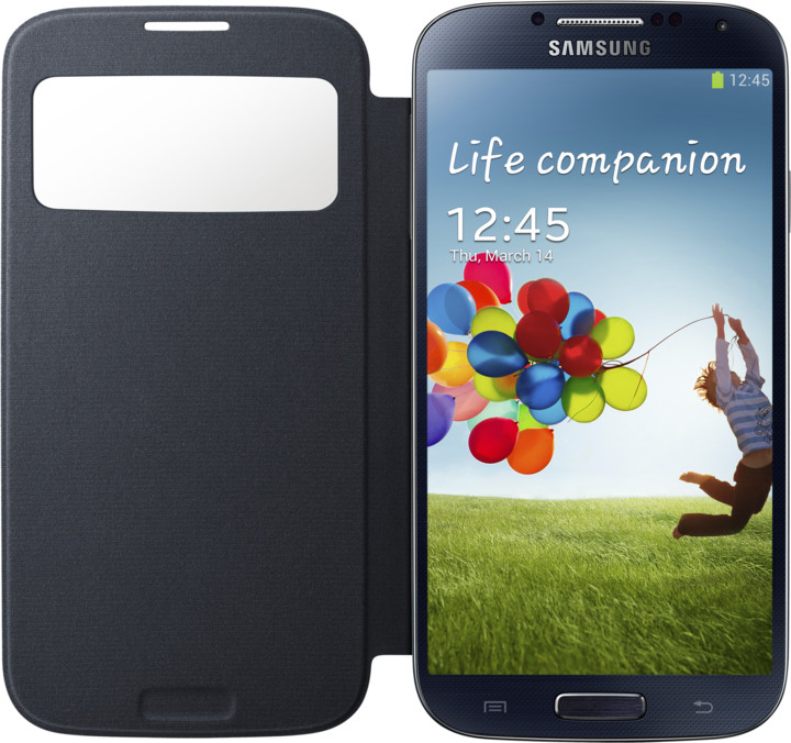 Samsung flip S-view EF-CI950BBEG pro Galaxy S 4, černá_1227715270