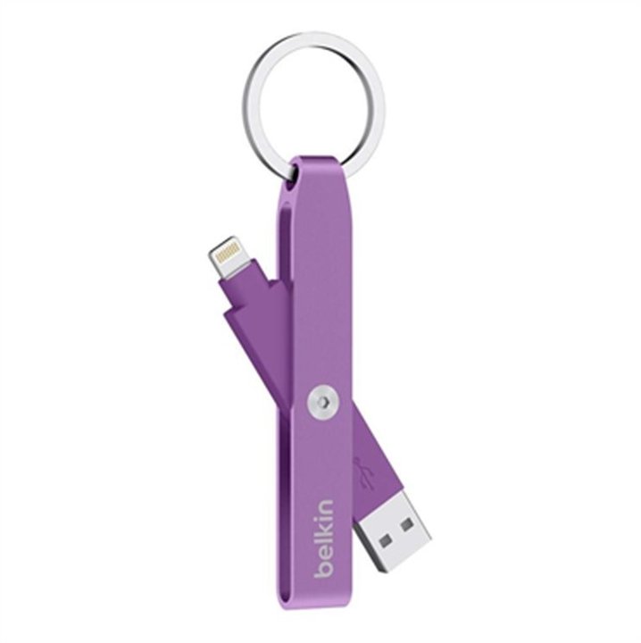 Belkin Keychain USB - Lightning konektor, fialová_608499614