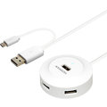 AXAGON HUE-X6G 4x USB2.0 hub 80cm cable + micro USB OTG WHITE_1770261094