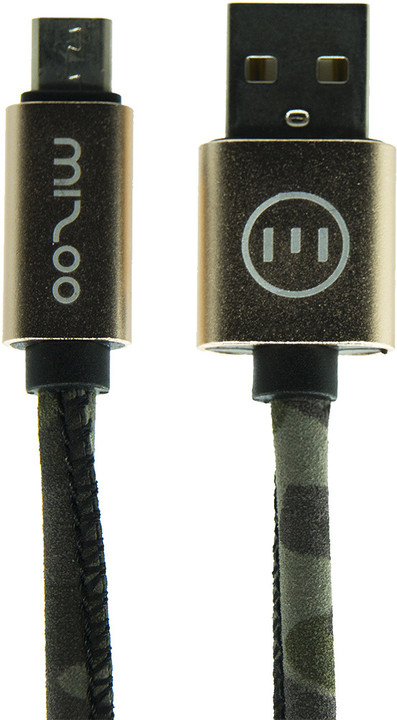 MIZOO USB/micro USB kabel X28-10m, tmavá kamufláž_354823670