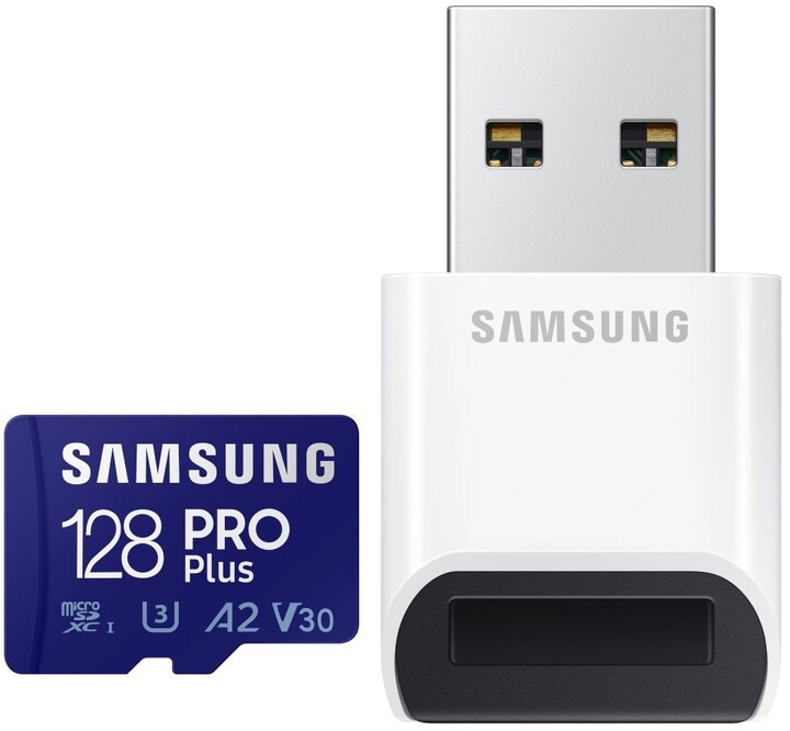 Samsung Micro SDHC 128GB PRO Plus UHS-I U3 (Class 10) + USB adaptér_1698199688