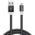 ADATA Micro USB kabel pletený, 1m, černý_2093453446