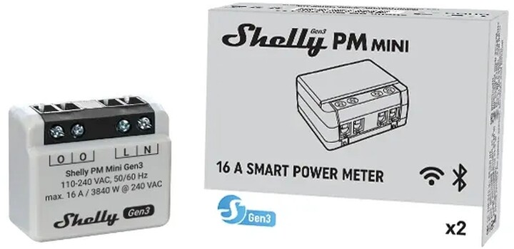 Shelly Gen3 PM Mini, měřič spotřeby, WiFi_2103097453