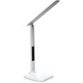 Solight LED stmívatelná stolní lampička s displejem, 6W, volba teploty světla, bílý lesk_1958738697
