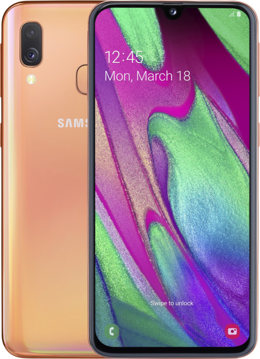 Samsung Galaxy A40, 4GB/64GB, oranžová_885532254