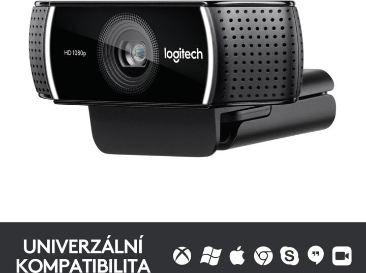 Logitech Webcam C922 Pro Stream, černá_964392191