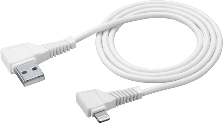 CellularLine USB datový kabel L s konektorem Lightning MFI, 100 cm, bílá_1008275523