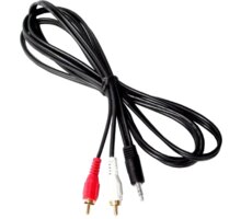 PremiumCord kabel Jack 2.5mm stereo - 2x Cinch M 2m
