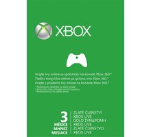 Microsoft Xbox Live 3 měsíce Gold Card (v ceně 500 Kč)_1881941892