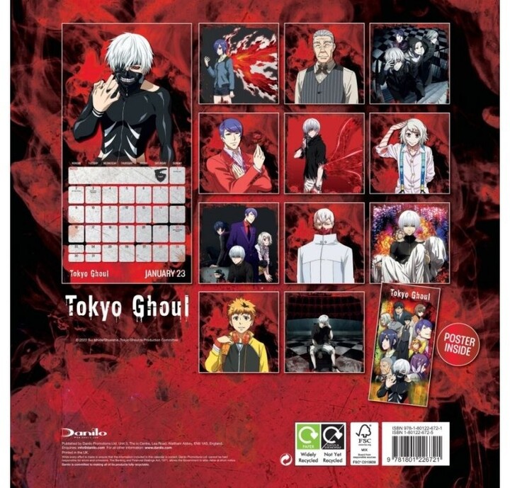Kalendář 2023 Tokyo Ghoul, nástěnný_578903887