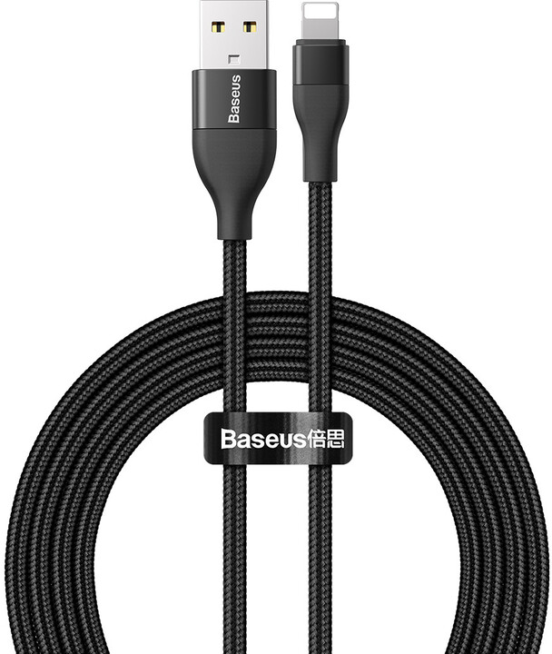 Baseus nabíjecí / datový kabel 2v1 USB-A +USB-C - Lightning, 18W, 1m, černá_1725895254