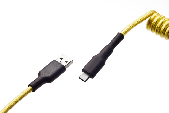 CZC.Gaming Serpent, USB-C/USB-A, 1,5m, žlutý_1673186468