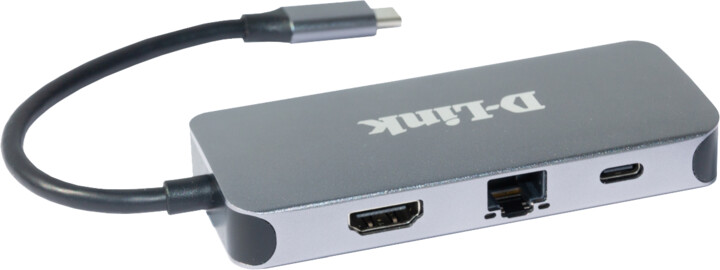 D-Link DUB-2335 6v1, USB-C Hub, 3x USB 3.0, USB-C, LAN 1 Gbps, HDMI 1.4_1431333837