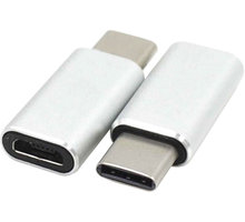 PremiumCord adaptér USB 3.1 konektor C/male - USB 2.0 Micro-B/female, stříbrný kur31-06