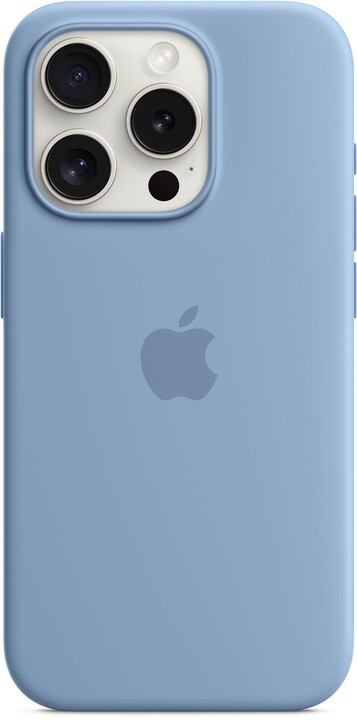 Apple Silikonový kryt s MagSafe pro iPhone 15 Pro, ledově modrá_1731631512