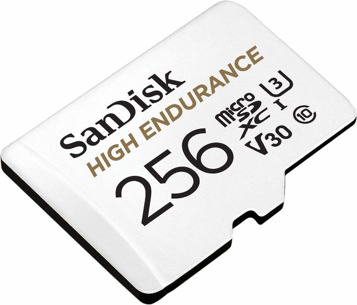 SanDisk Micro SDXC High Endurance 128GB 100MB/s UHS-I U3 + SD adaptér
