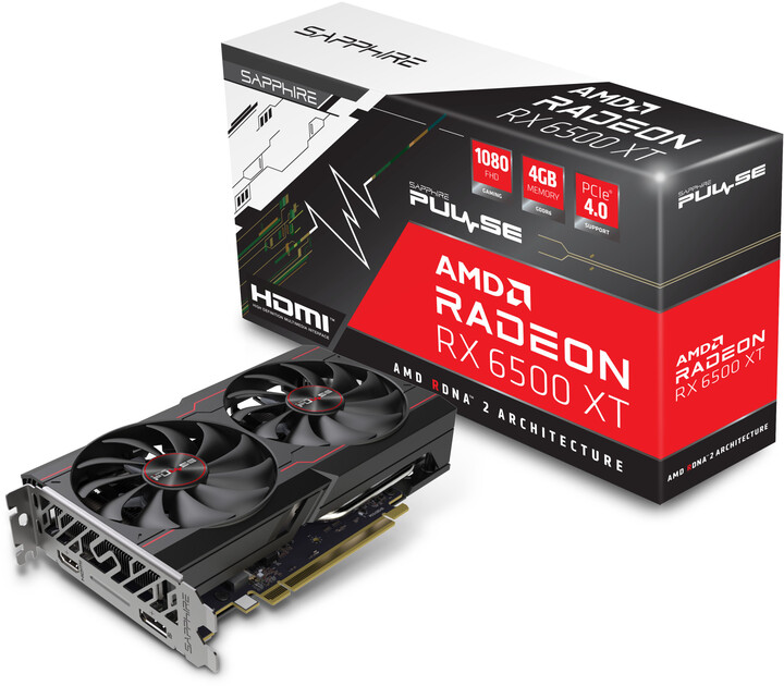 Sapphire AMD Radeon™ PULSE RX 6500 XT, 4GB GDDR6_1201499501