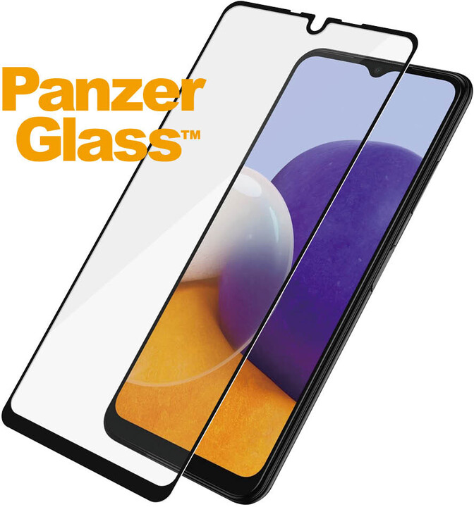 PanzerGlass ochranné sklo Edge-to-Edge pro Samsung Galaxy A22/ M22 / M32, černá_604118089