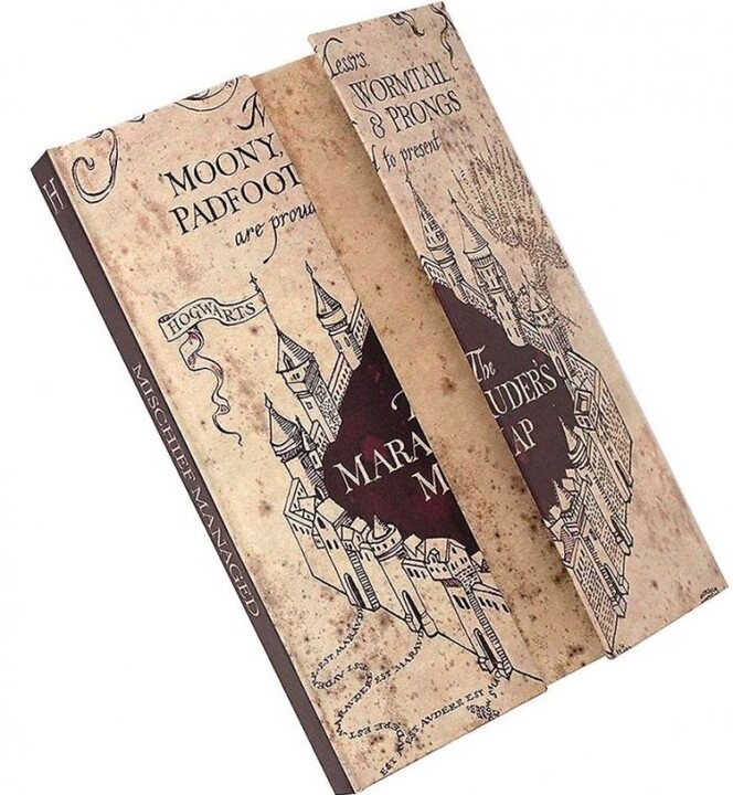 Zápisník Harry Potter - Marauder's Map, A5