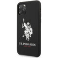 U.S. Polo silikonový kryt Big Horse pro iPhone 11 Pro Max, černá_482030027