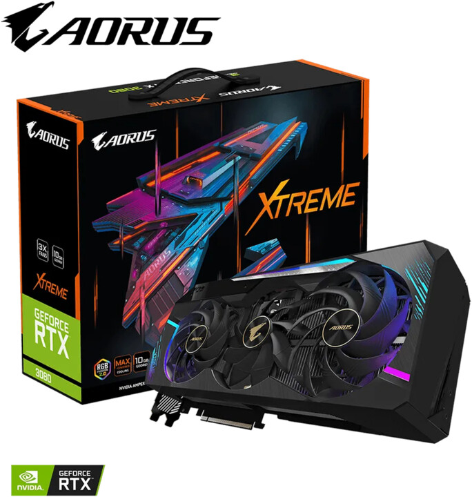 GIGABYTE GeForce AORUS RTX 3080 XTREME 10G (rev.2.0), LHR, 10GB GDDR6X_1768670654