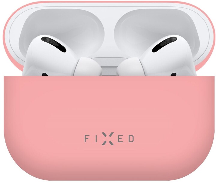 FIXED ultratenké silikonové pouzdro Silky pro Apple Airpods Pro, růžová_2031502453