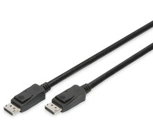 Digitus kabel DisplayPort, M/M, se západkou, 1m, černá AK-340106-010-S