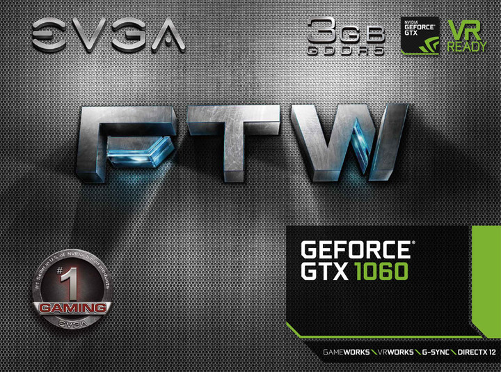 EVGA GeForce GTX 1060 FTW GAMING, 3GB GDDR5_1303666389