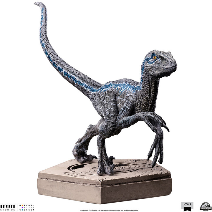 Figurka Iron Studios Jurassic World - Velociraptor Blue - Icons_983615838