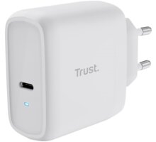 Trust síťový adaptér Maxo, USB-C, 65W, bílá 25139