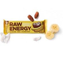 Bombus Raw energy, tyčinka, banán a kokos, 50g