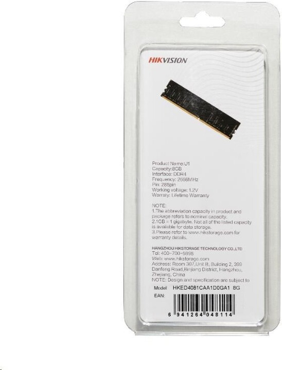 Hikvision 8GB DDR3 1600 CL11_672745294