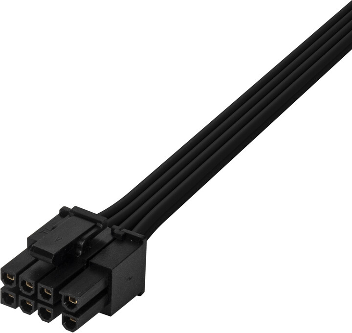 SilverStone SST-PP06BE-PC235 - 350mm 2x PCIE 8pin to PCIE 6+2pin sleeved PSU cable, černá_1323832582
