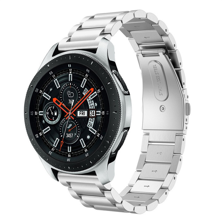 ESES kovový řemínek pro Samsung Watch 42mm/ Samsung Gear Sport/ Garmin Vivoactive 3, stříbrná_1321760590