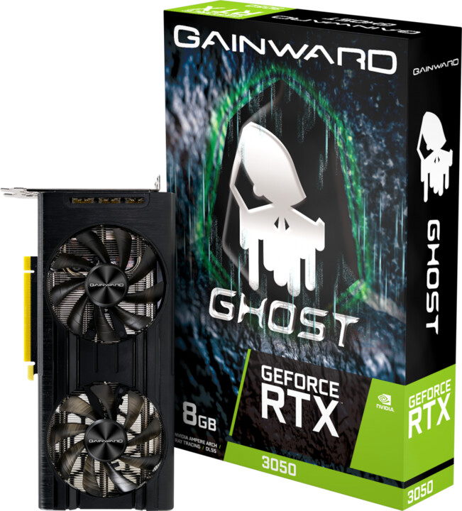 Gainward GeForce RTX 3050 Ghost, LHR, 8GB GDDR6_1645191215