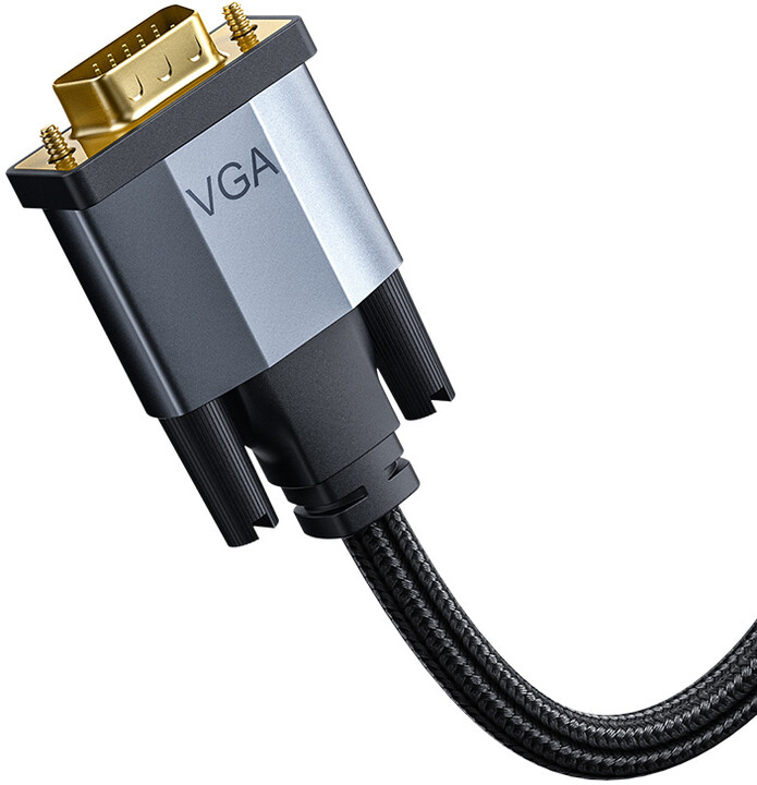 BASEUS kabel Enjoyment Series HDMI - VGA, 2m, šedá_1016703298